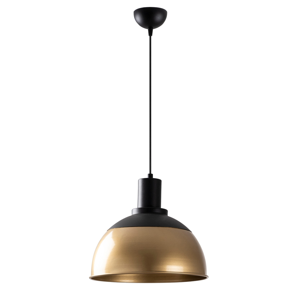 Dodo Metal Ceiling Pendant Light in Black and Vintage