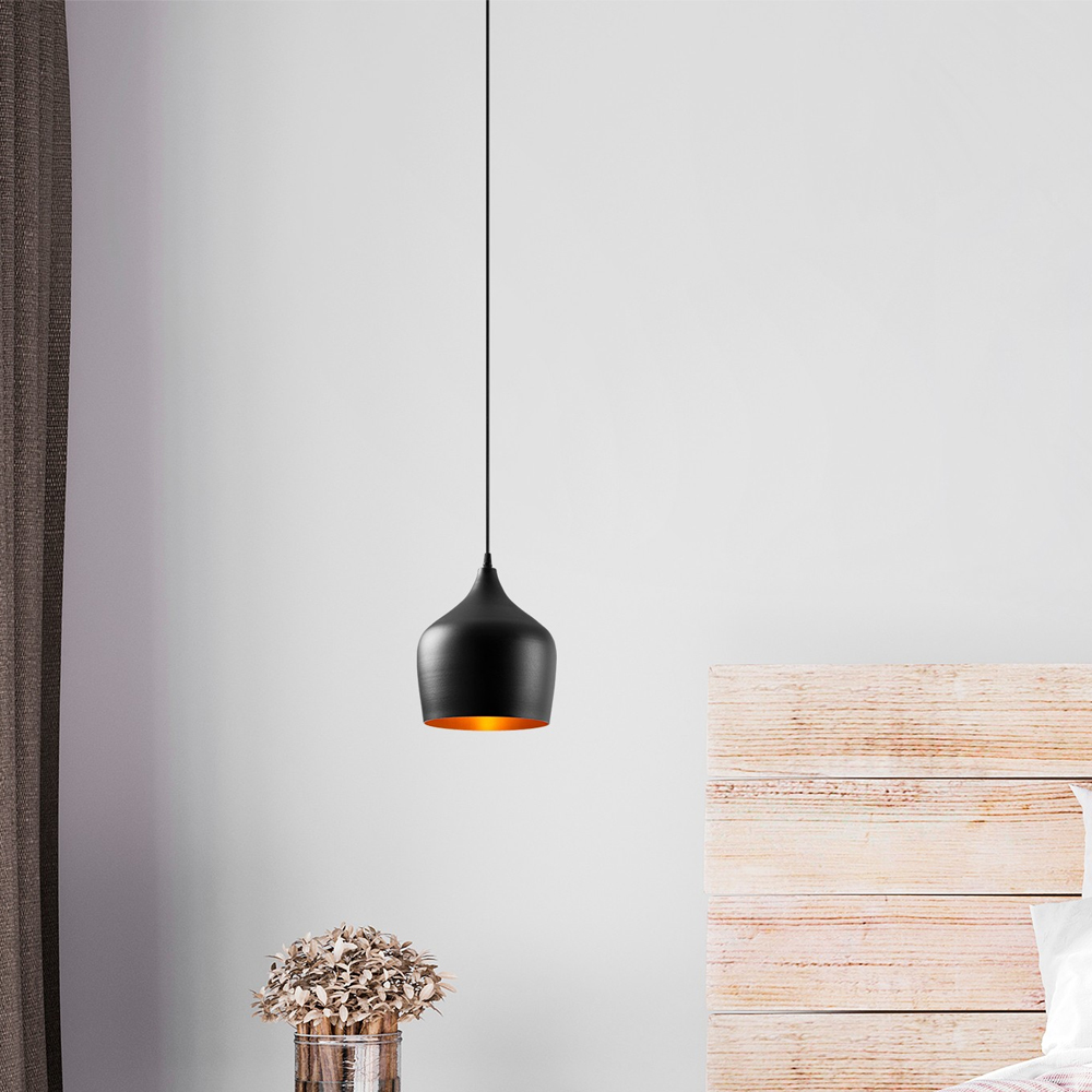 Dodo Metal Ceiling Pendant Light in Black