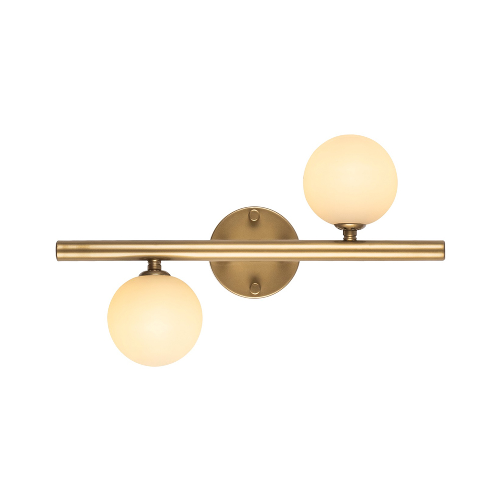 Domino Metal Wall Light in Gold