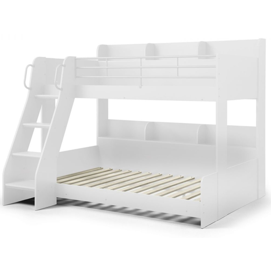 Dallyce Wooden Triple Sleeper Bunk Bed In White_3