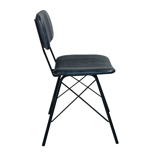 Donna Vintage Grey Genuine Leather Dining Chairs In Pair_3