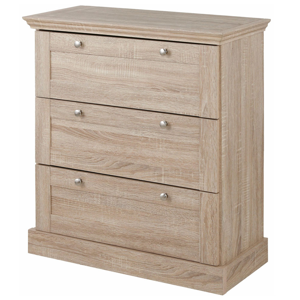 Dorelan Wooden Chest Of 3 Drawers in Natural