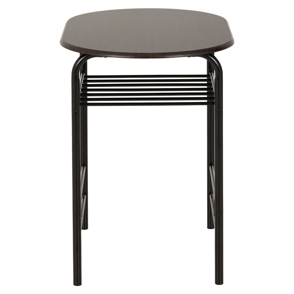 Dorevo Wooden Dining Table with 2 Chairs in Black and Walnut