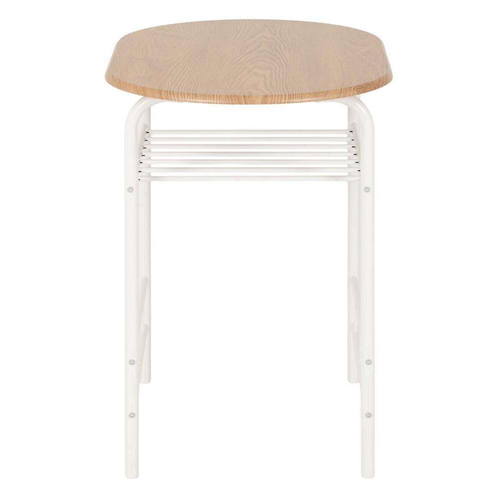 Dorevo Wooden Dining Table with 2 Chairs in White and Oak