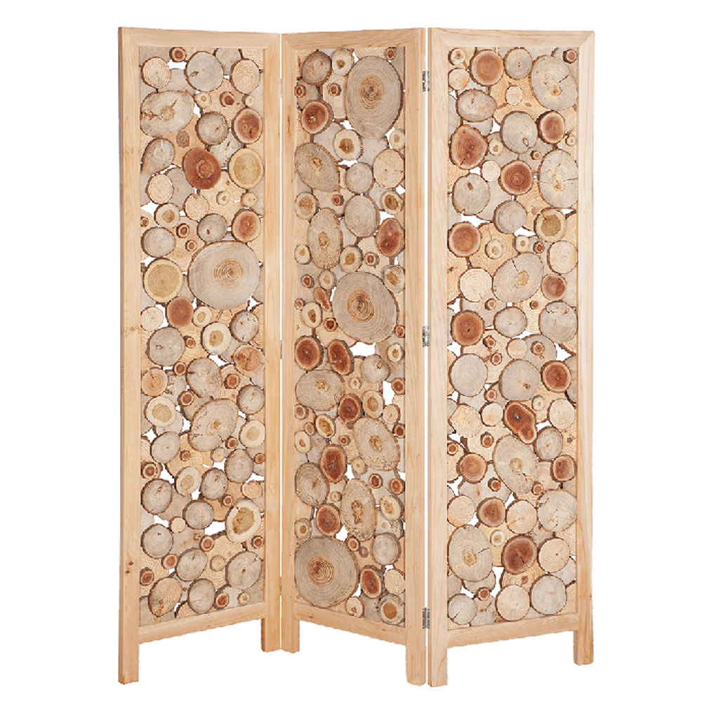 Dormeo Fir Wood Room Divider Screen in Natural