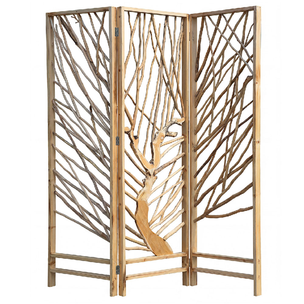 Dormeo Wood Tree Shape Room Divider Screen in Natural