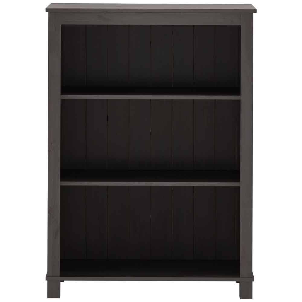 Dorvian Wooden Bookcase with 3 Shelves in Brown