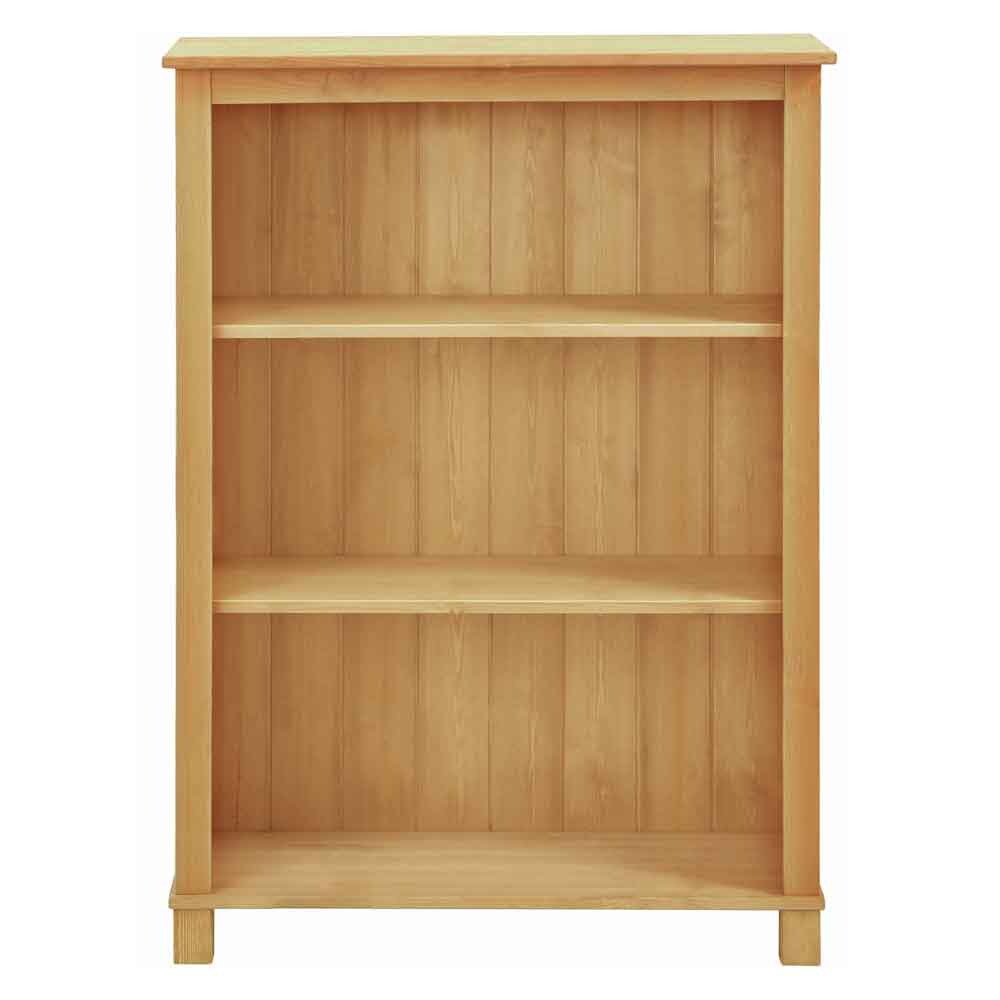 Dorvian Wooden Bookcase with 3 Shelves in Natural