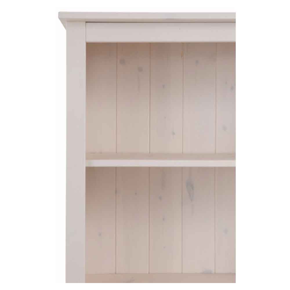 Dorvian Wooden Bookcase with 5 Shelves in White