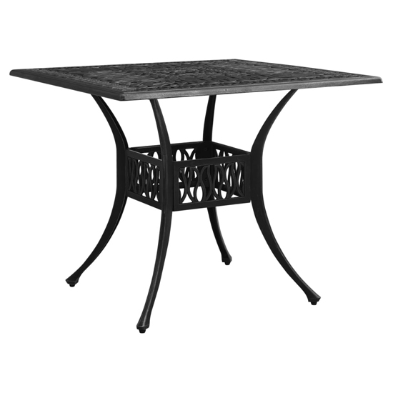 Dothan Cast Aluminium 3 Piece Bistro Set In Black