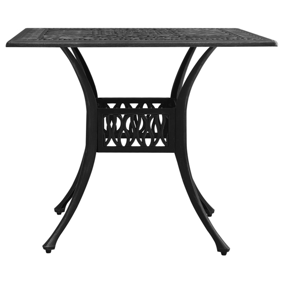 Dothan Cast Aluminium 3 Piece Bistro Set In Black