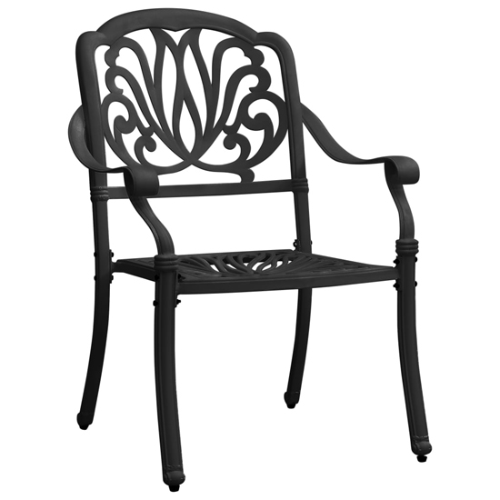 Dothan Cast Aluminium 3 Piece Bistro Set In Black