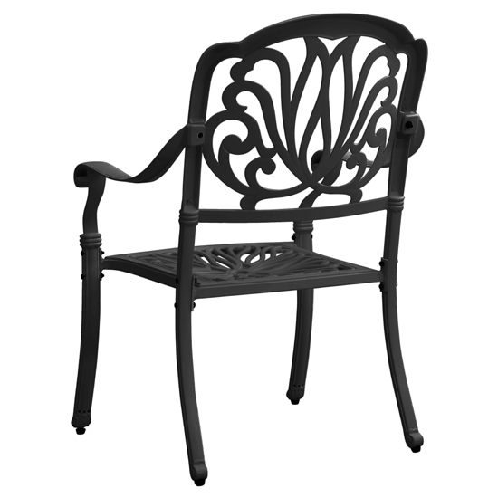 Dothan Cast Aluminium 3 Piece Bistro Set In Black