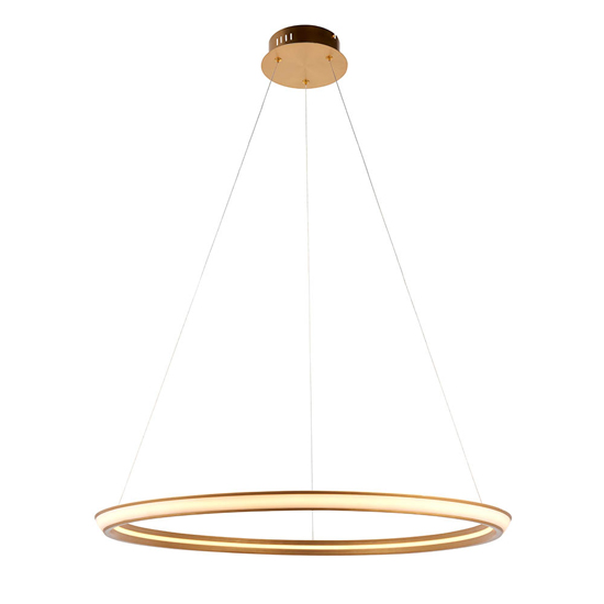 Dothan LED Ring Ceiling Pendant Light In Satin Gold