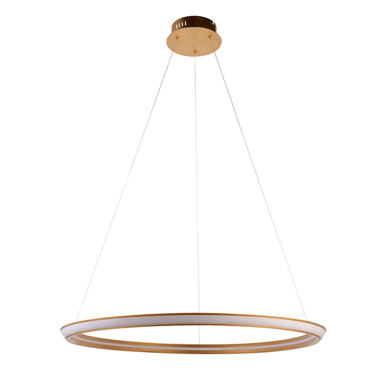 Dothan LED Ring Ceiling Pendant Light In Satin Gold