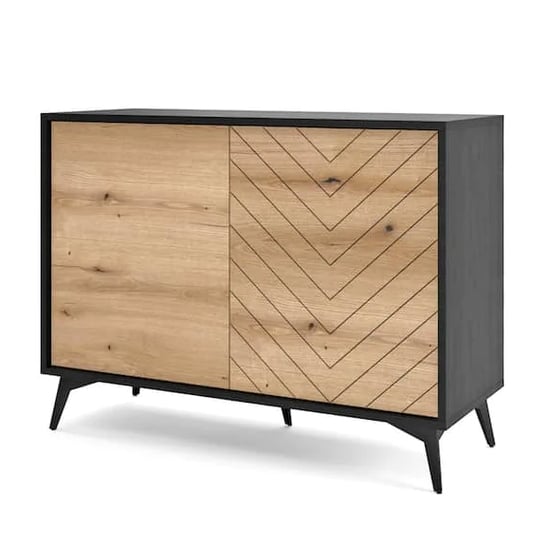 Read more about Douala wooden sideboard with 2 doors in evoke oak