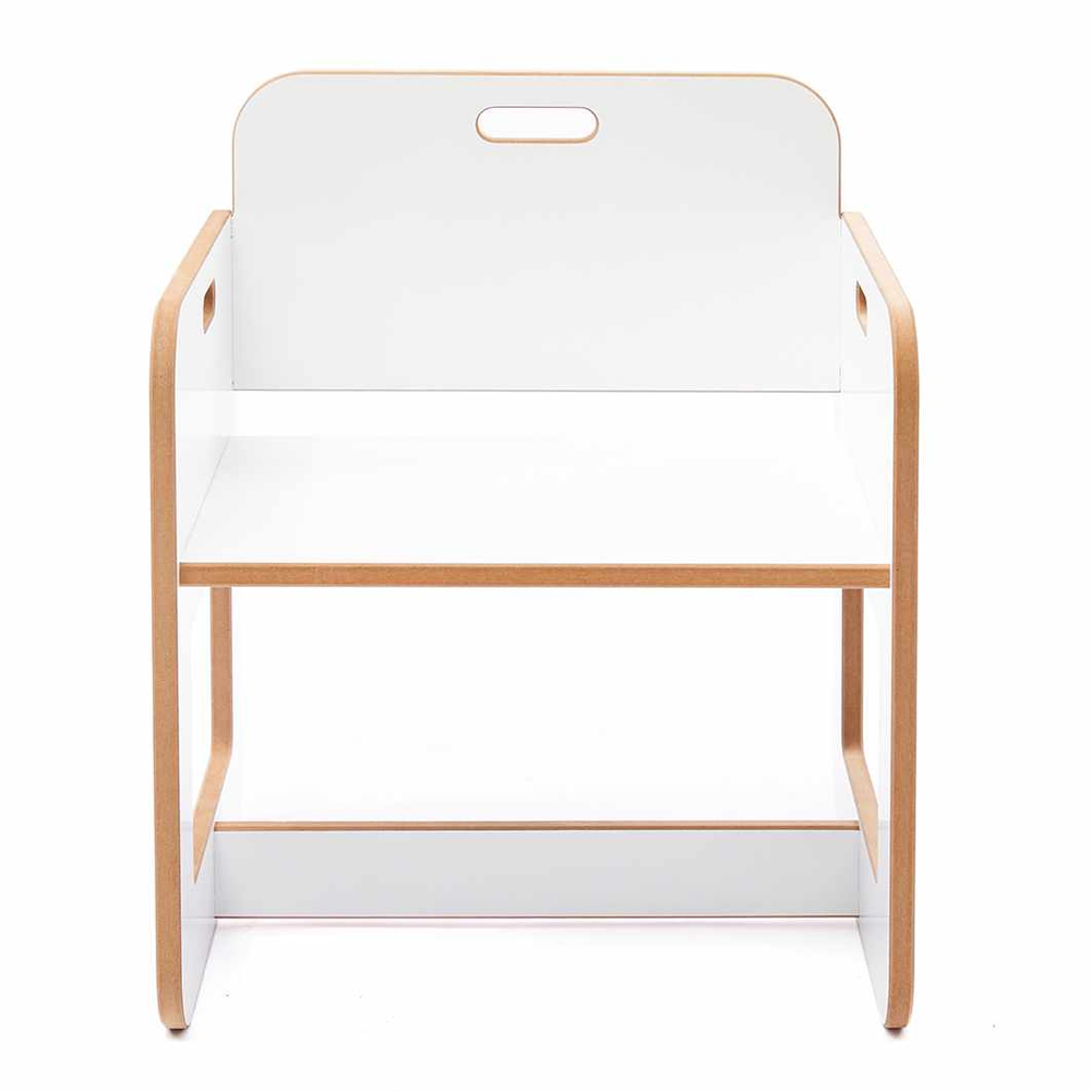Dove Wooden Kids Table and Chair in White and Oak