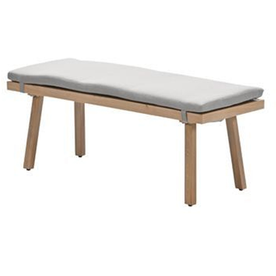 Product photograph of Dove Wooden Sports Bench In Teak Wood Effect from Furniture in Fashion