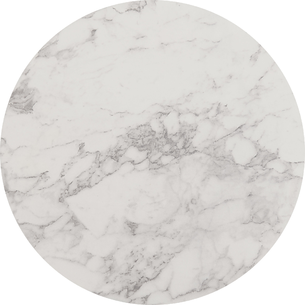 Dover Wooden Side Table With Gold Frame In White Marble Effect