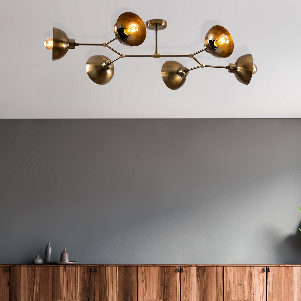 Dram Metal Ceiling Light in Vintage