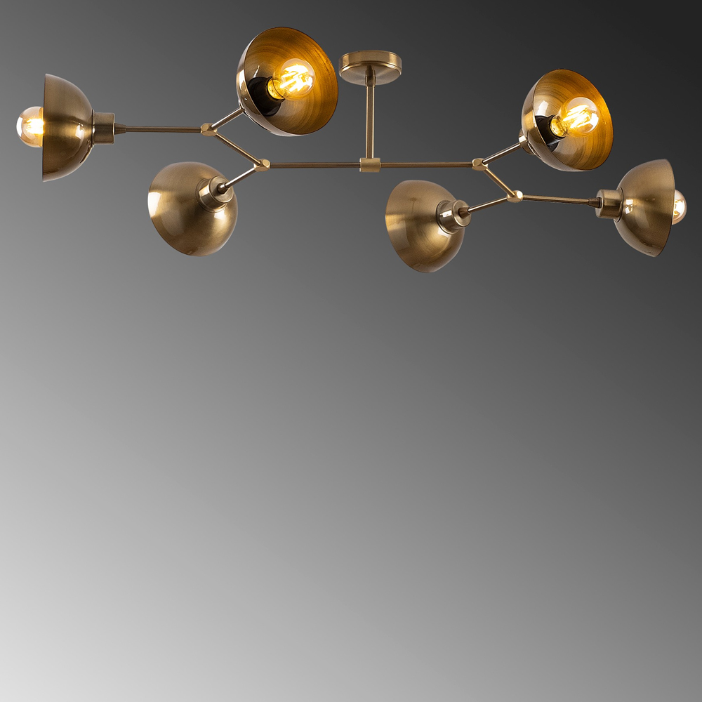Dram Metal Ceiling Light in Vintage