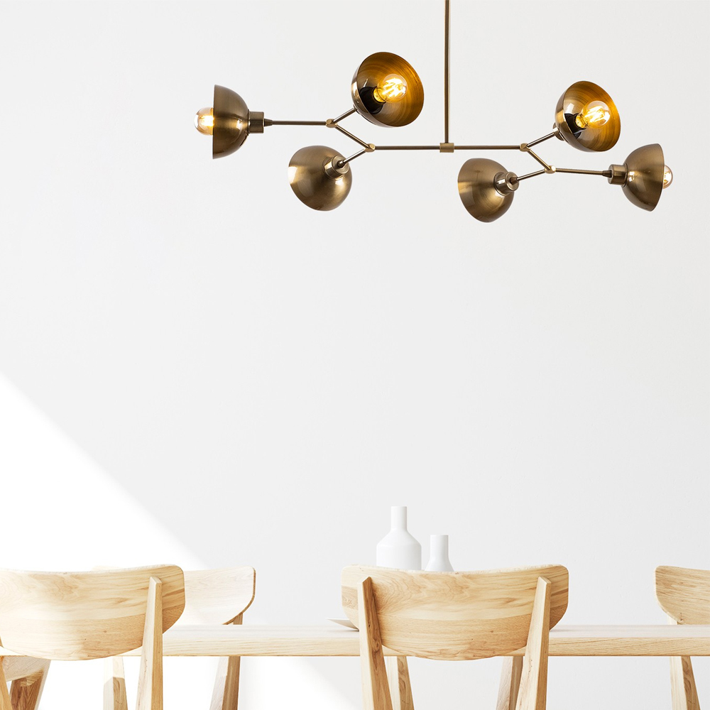 Dram Metal Ceiling Pendant Light in Vintage