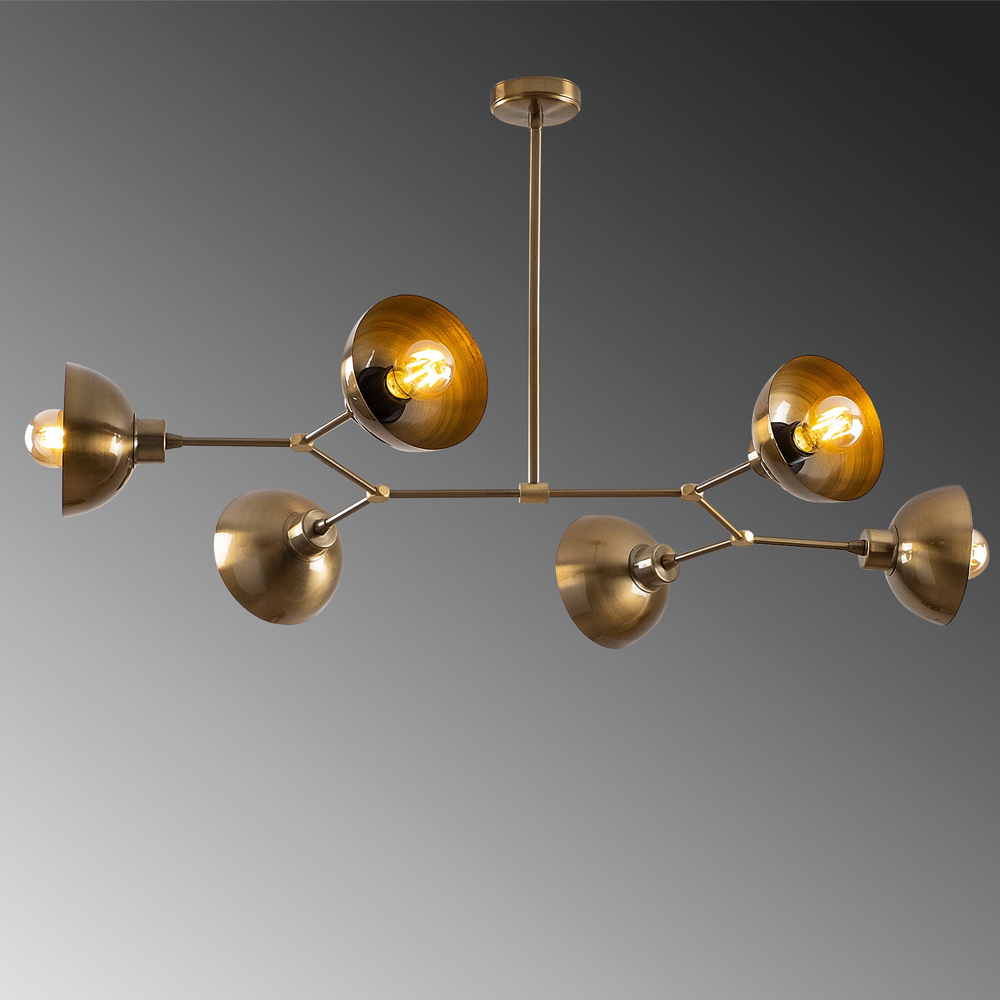 Dram Metal Ceiling Pendant Light in Vintage