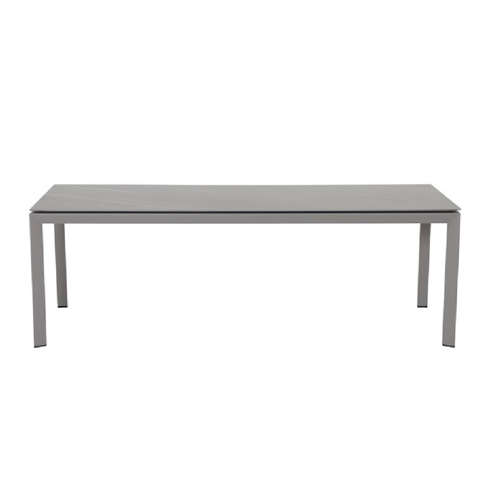 Draper Large Stone Rectangular Garden Dining Table In Sand