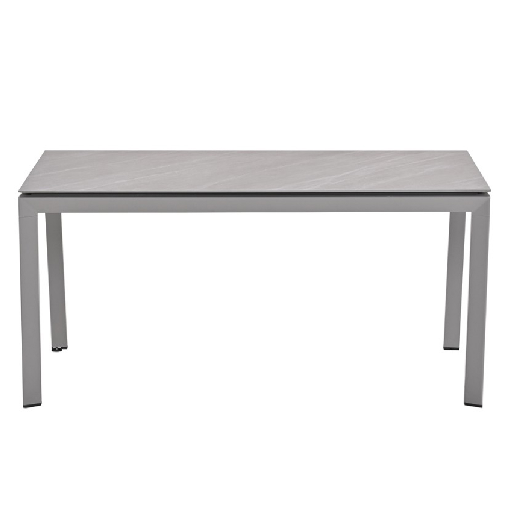 Draper Small Stone Rectangular Garden Dining Table In Sand