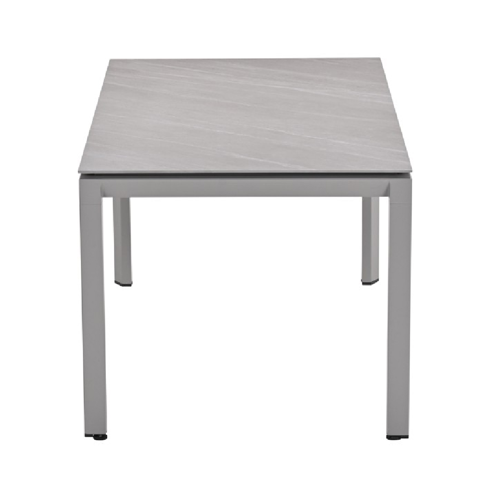 Draper Small Stone Rectangular Garden Dining Table In Sand