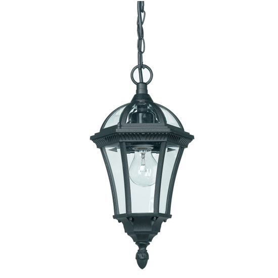 Drayton Wall Hung Pendant Light In Black