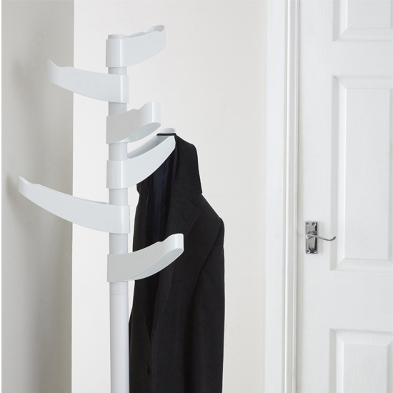 Drepas Plastic Coat Stand With White Metal Base_2