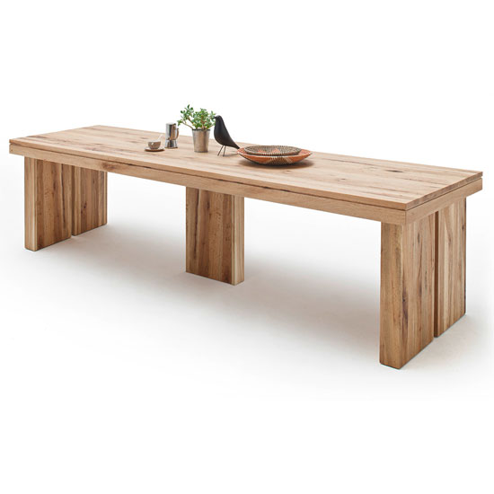 Dublin 300cm Wooden Dining Table in Solid Wild Oak Furniture in Fashion