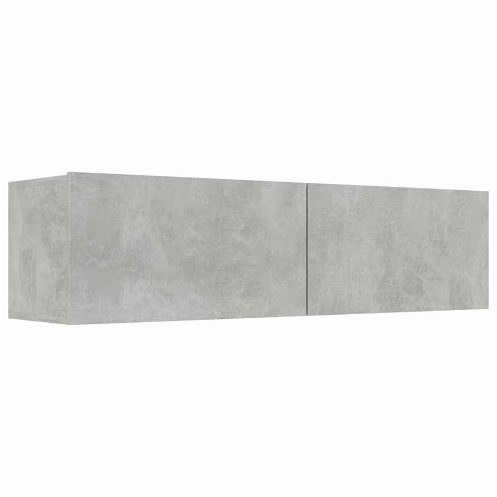 Dubuque 120cm Wooden TV Stand With 2 Doors - Concrete Grey