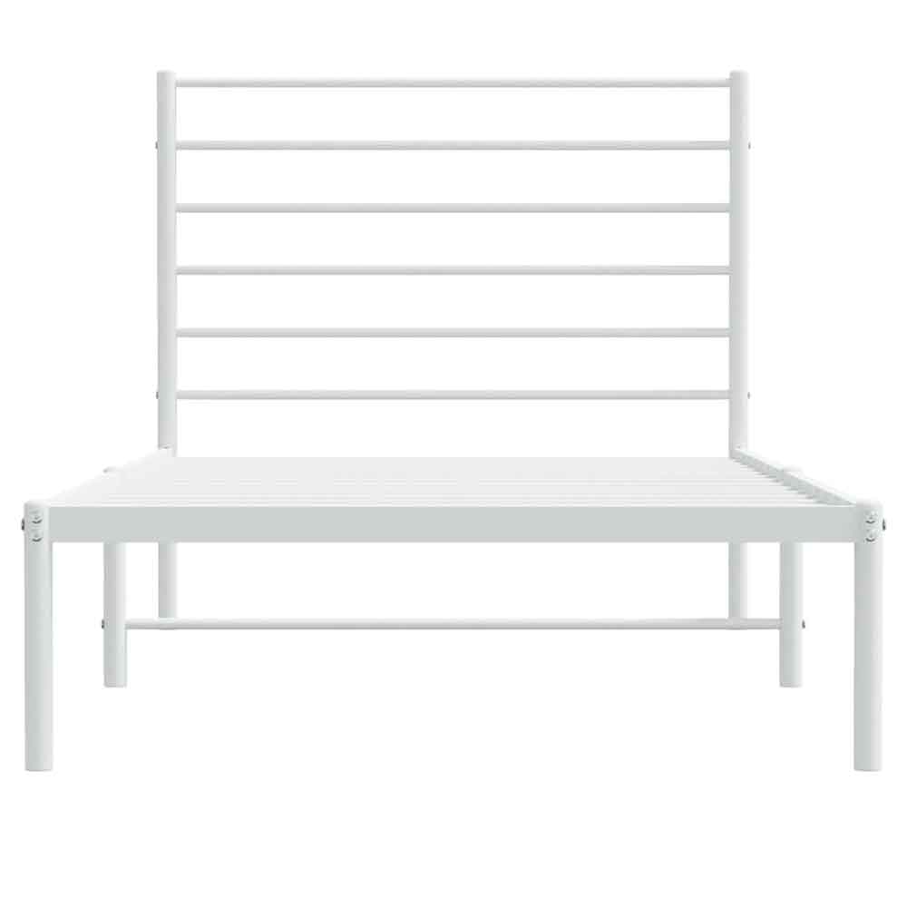 Dubuque Metal Small Double Bed - White