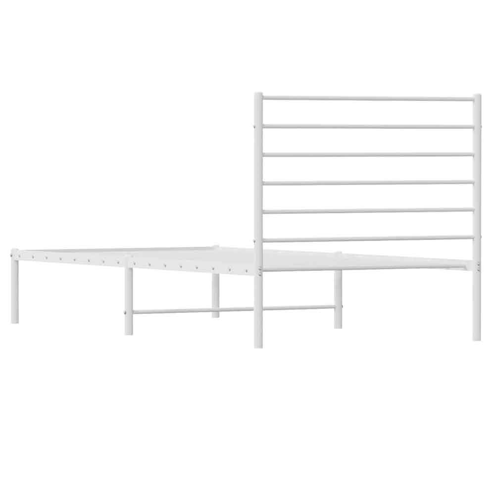 Dubuque Metal Small Double Bed - White