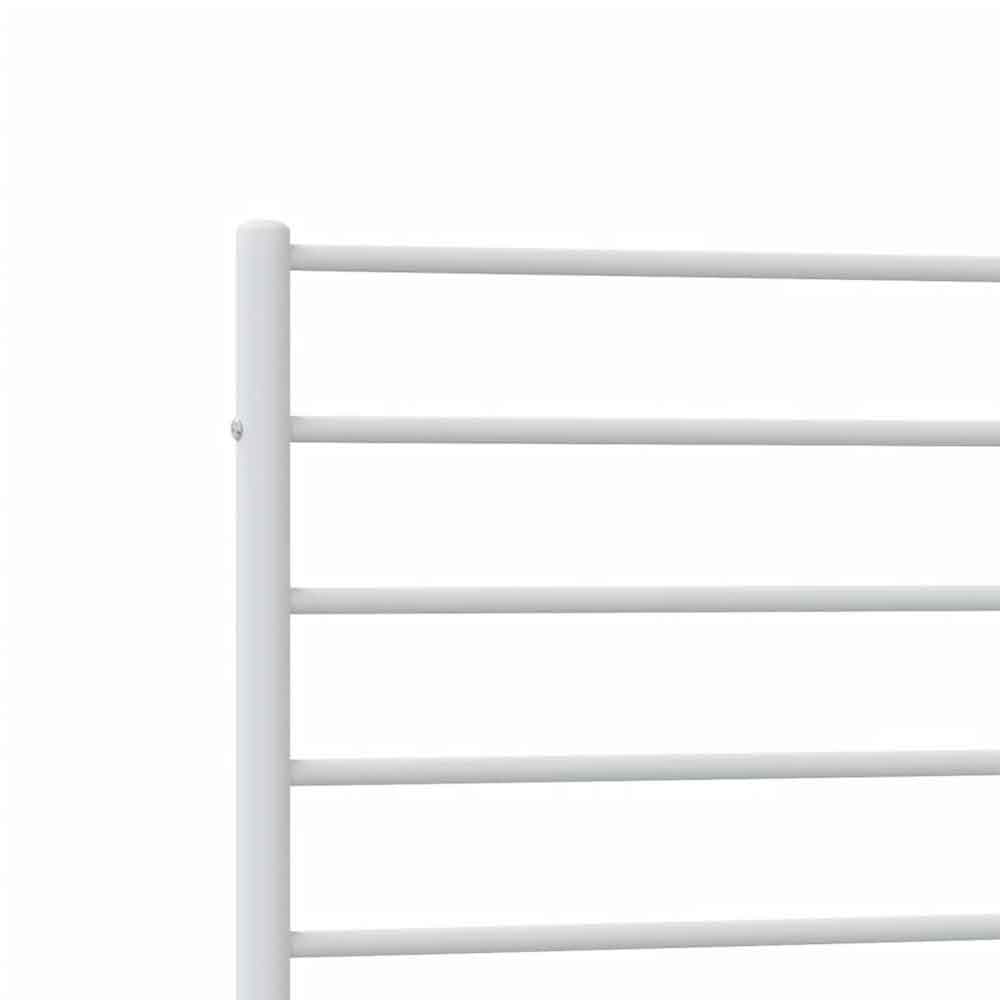 Dubuque Metal Small Double Bed - White