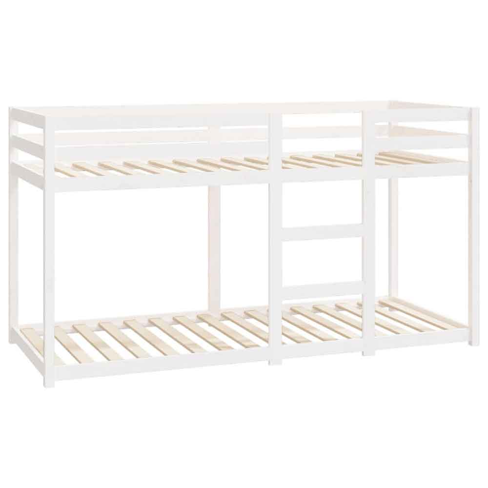 Dubuque Wooden Bunk Bed With Ladder - White