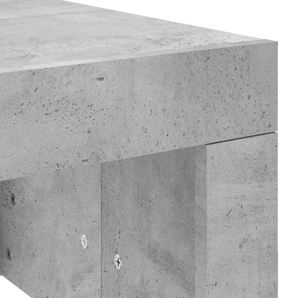 Dubuque Wooden Coffee Table - Concrete Grey