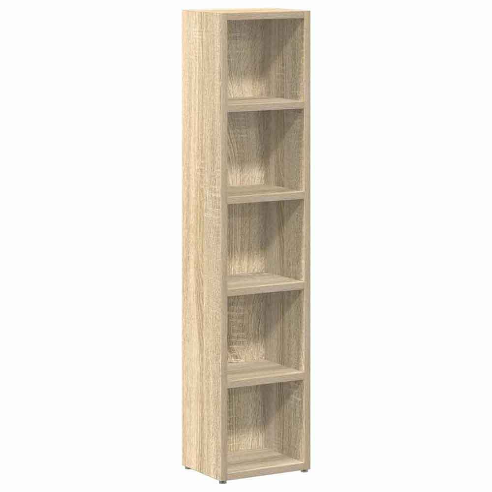 Dubuque Wooden Set Of 2 Bookcase With 5 Shelves - Sonoma Oak