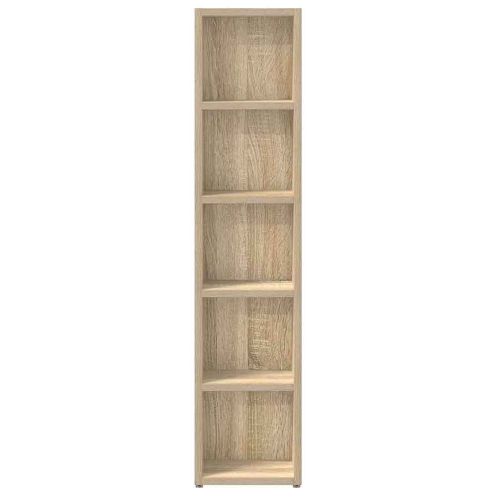 Dubuque Wooden Set Of 2 Bookcase With 5 Shelves - Sonoma Oak