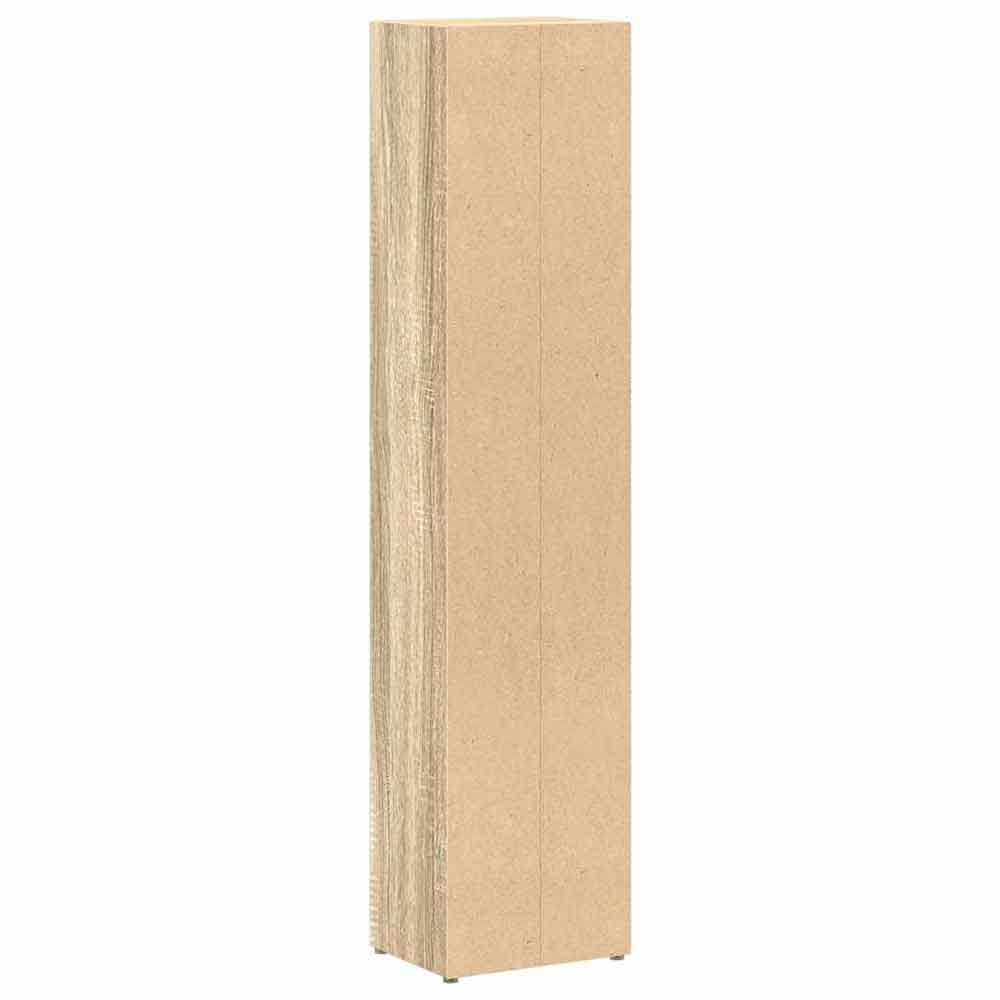 Dubuque Wooden Set Of 2 Bookcase With 5 Shelves - Sonoma Oak