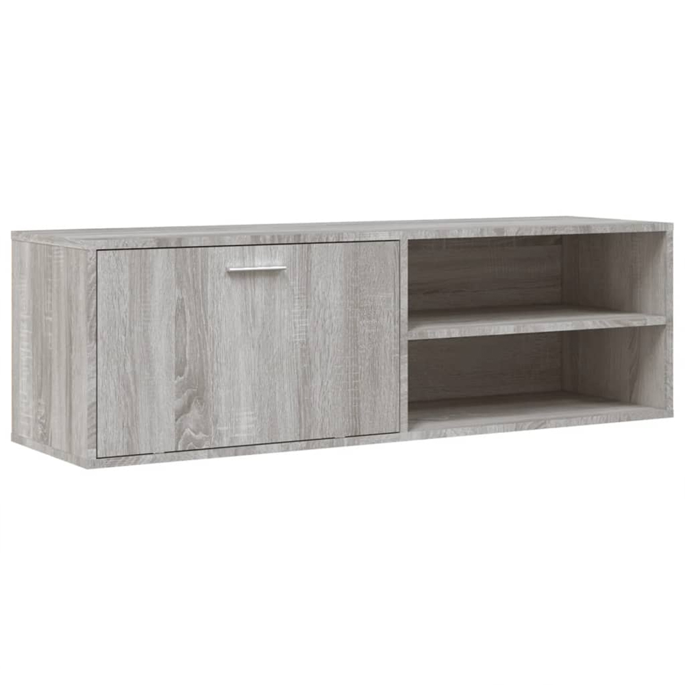 Dubuque Wooden TV Stand With 1 Door - Grey Sonoma
