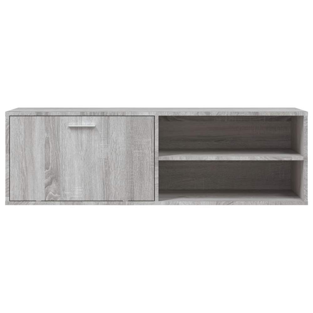 Dubuque Wooden TV Stand With 1 Door - Grey Sonoma