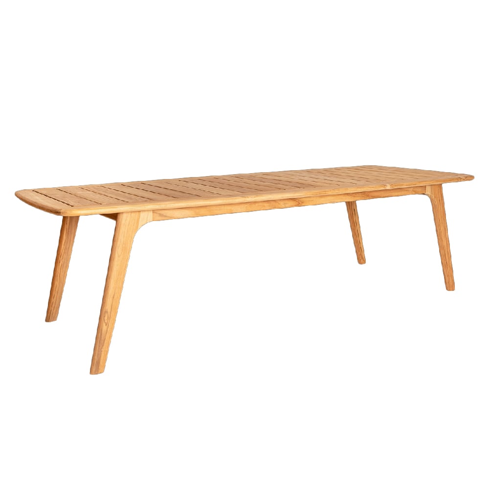 Product photograph of Duluth Large Wooden Garden Rectangular Dining Table In Natural from Furniture in Fashion