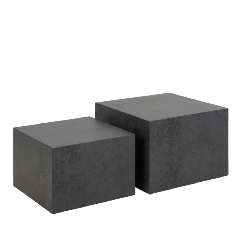 Duluth Wooden Nesting Coffee Tables Square In Black Ocean