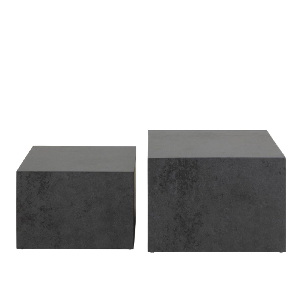 Duluth Wooden Nesting Coffee Tables Square In Black Ocean