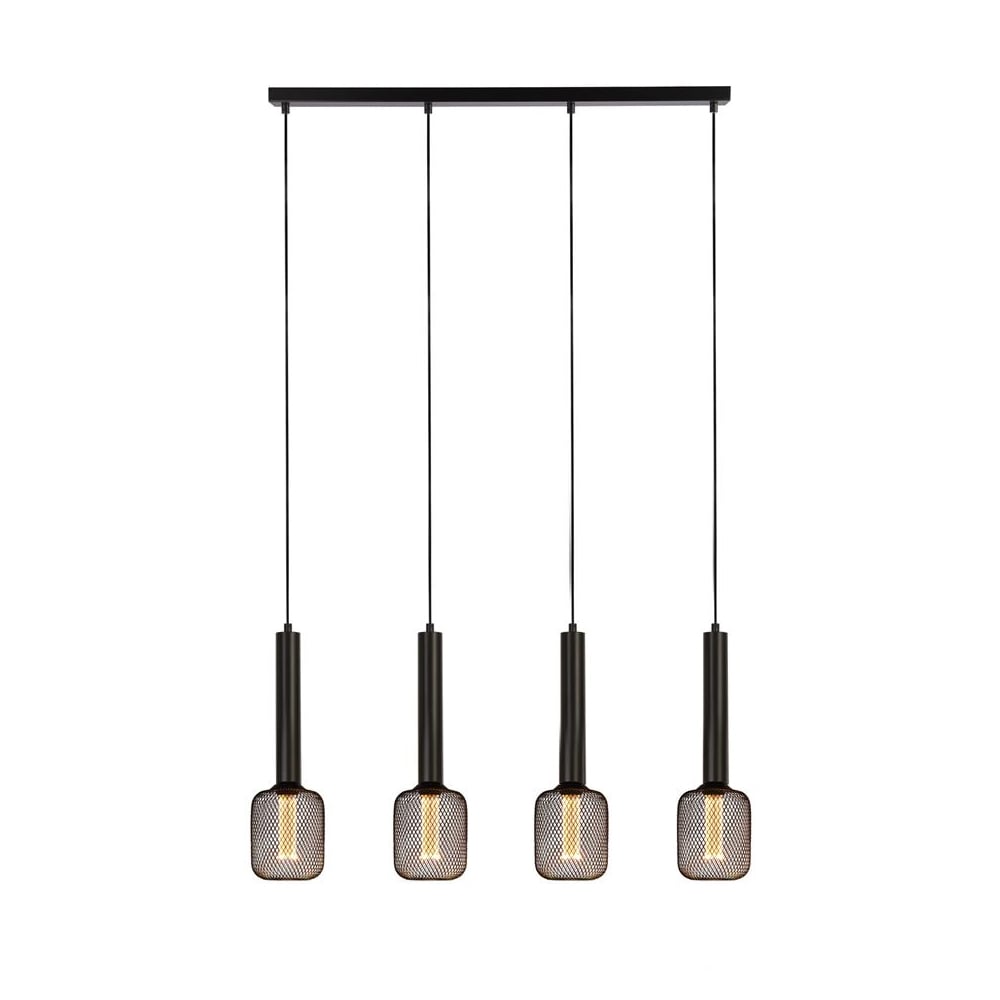 Read more about Dulwich 4 light bar pendant light in black