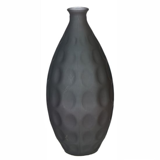 Dune Glass Decorative Vase In Matt Anthracite