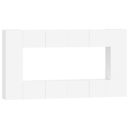 Dunixi Wooden Living Room Furniture Set In White